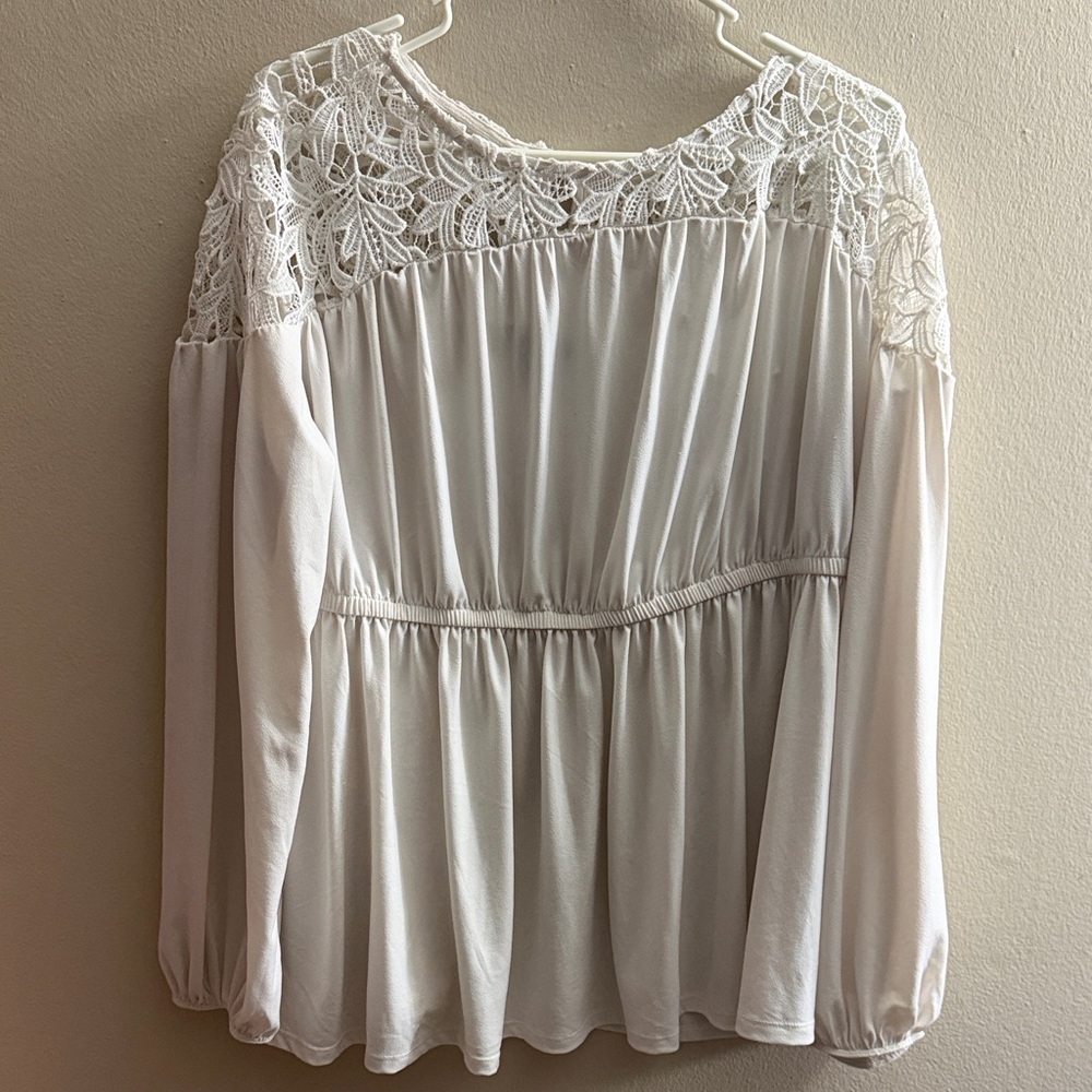 Torrid White Lace Women's Top